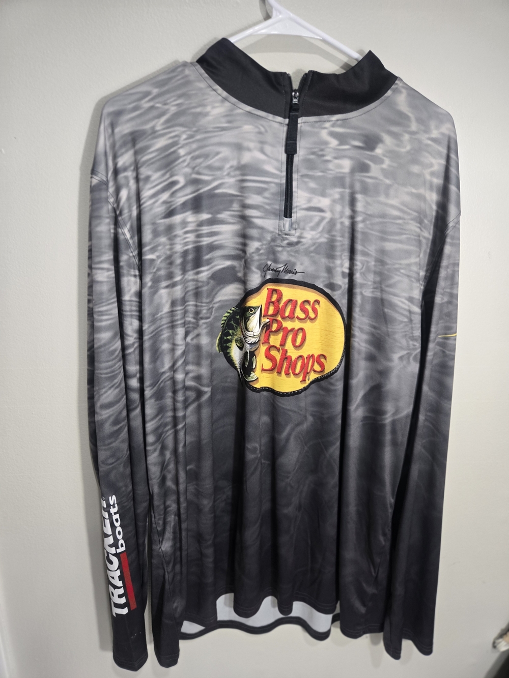 Bass Pro Shops Johnny Morris Sig Series II 1/4 Zip Fishing Polo XL Gray